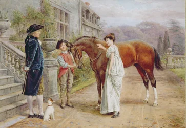 Eine Lieblingsstute, um 1900